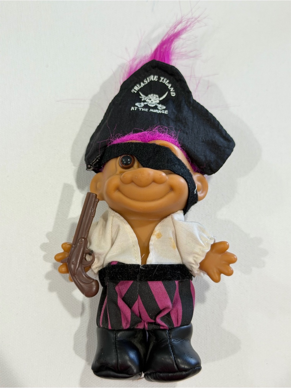 Vintage Russ Pirate Troll Doll - Pirate Costume Original 1990
